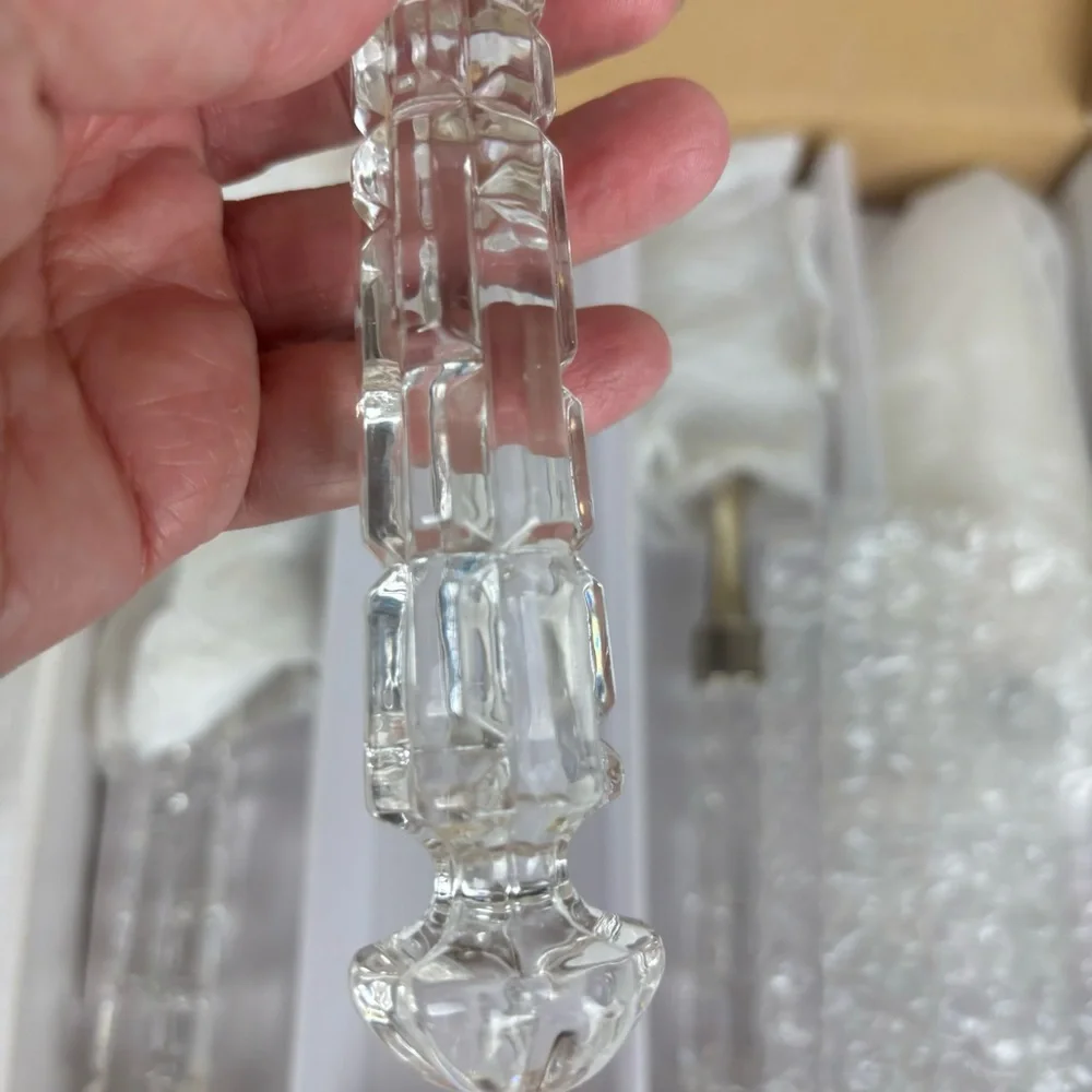 Shannon Crystal by GODINGER-Versailles Serving Set-4-pc crystal handles-NIB